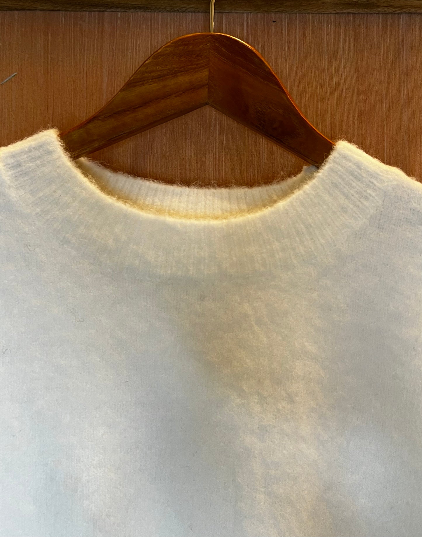 Pull manche courte blanc