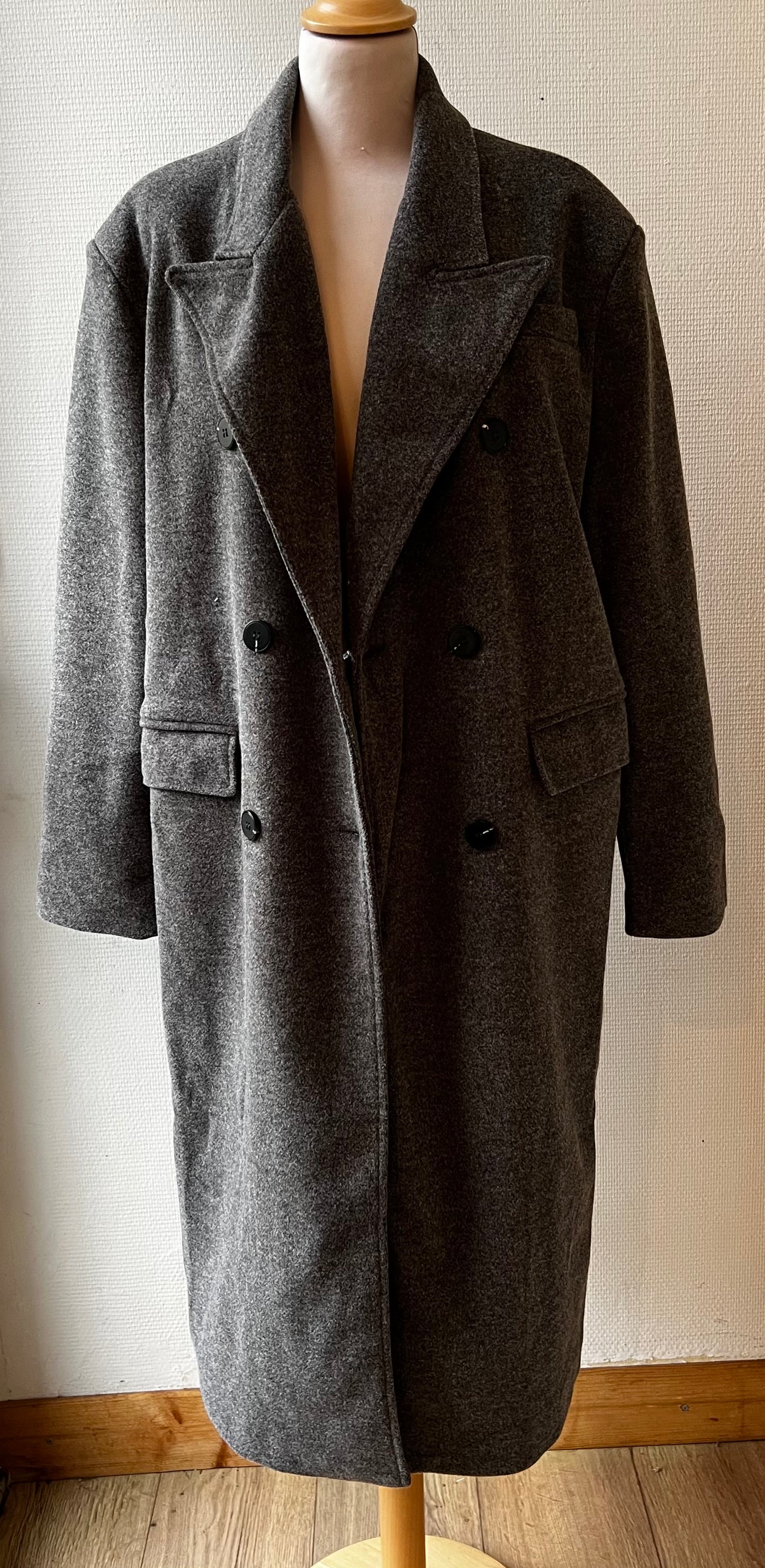 Manteau long coupe oversize