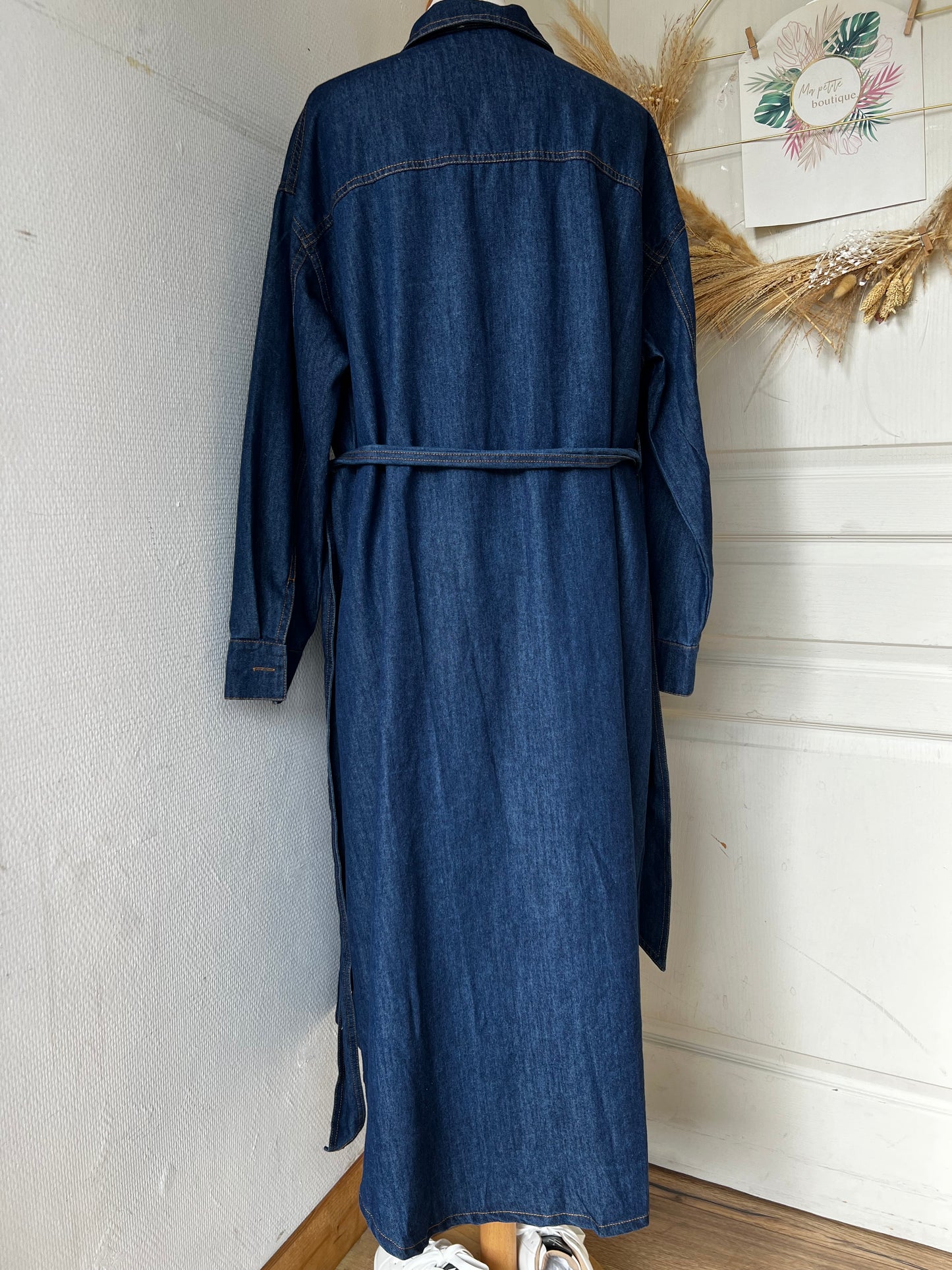 Robe longue en jean