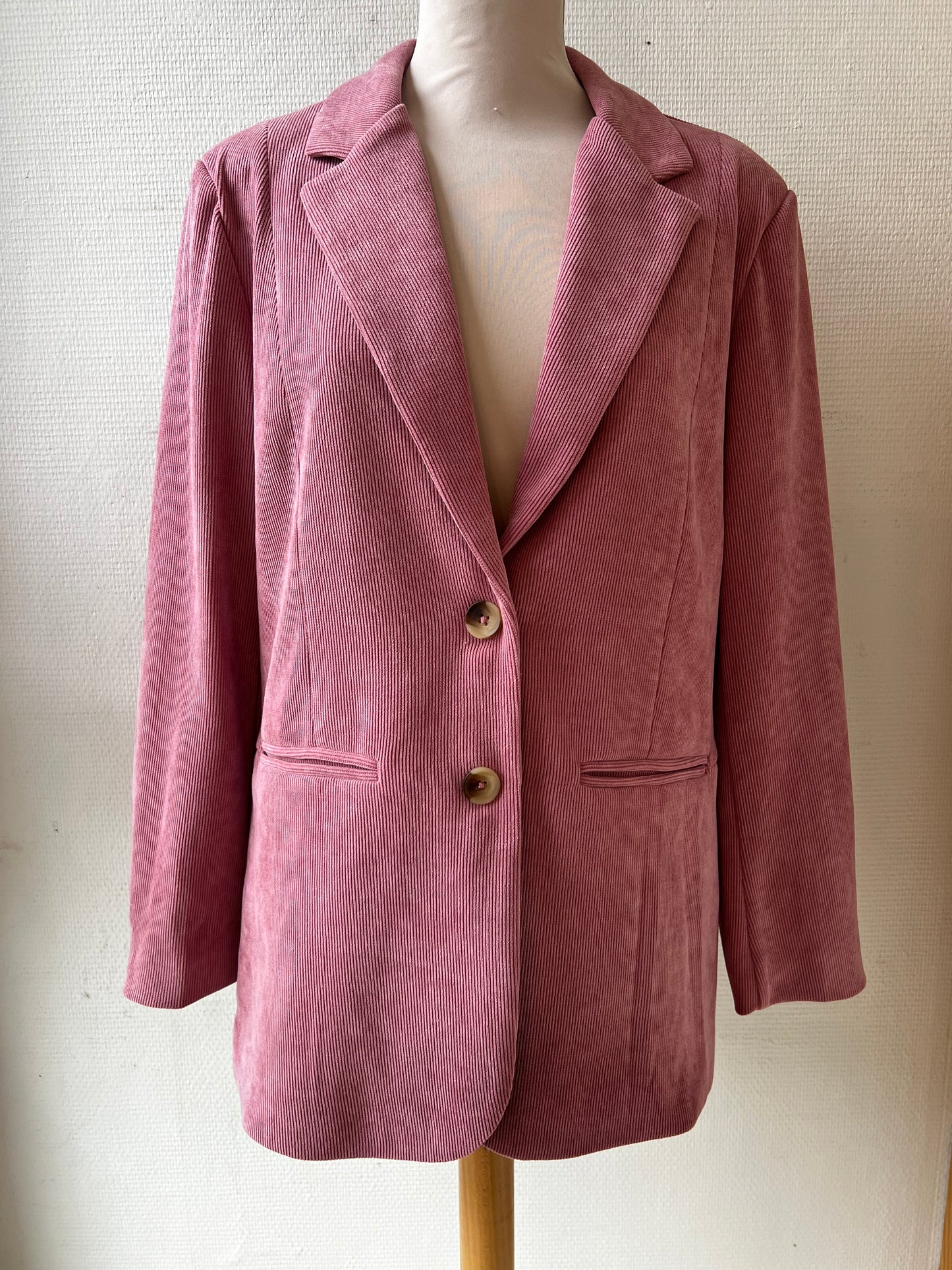 Veste vieux rose en velours