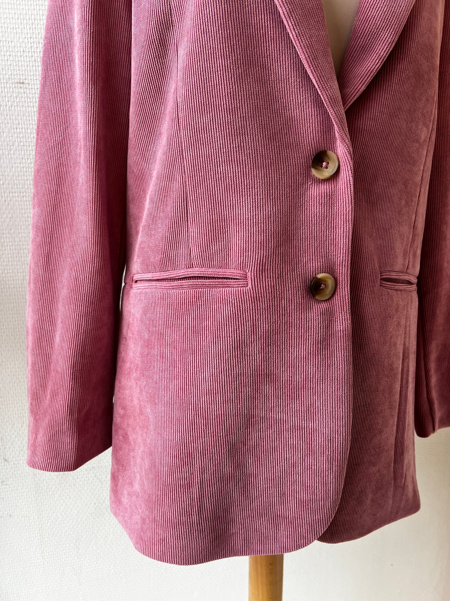 Veste vieux rose en velours